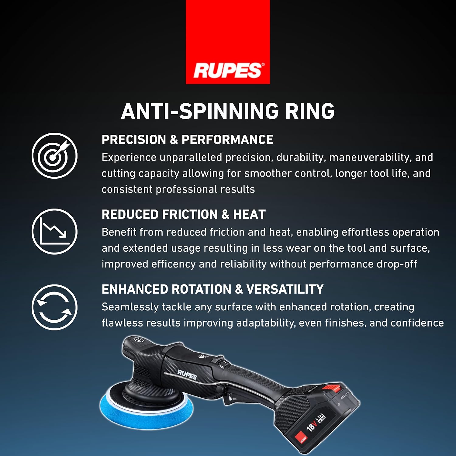 RUPES BigFoot HLR21 iBrid | Tool Only | FREE 5hr POLISHING CLASS w/PURCHASE