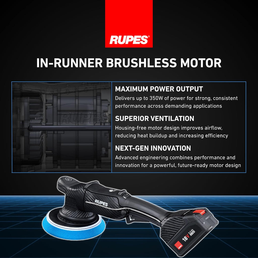 RUPES BigFoot HLR21 iBrid | Tool Only | FREE 5hr POLISHING CLASS w/PURCHASE