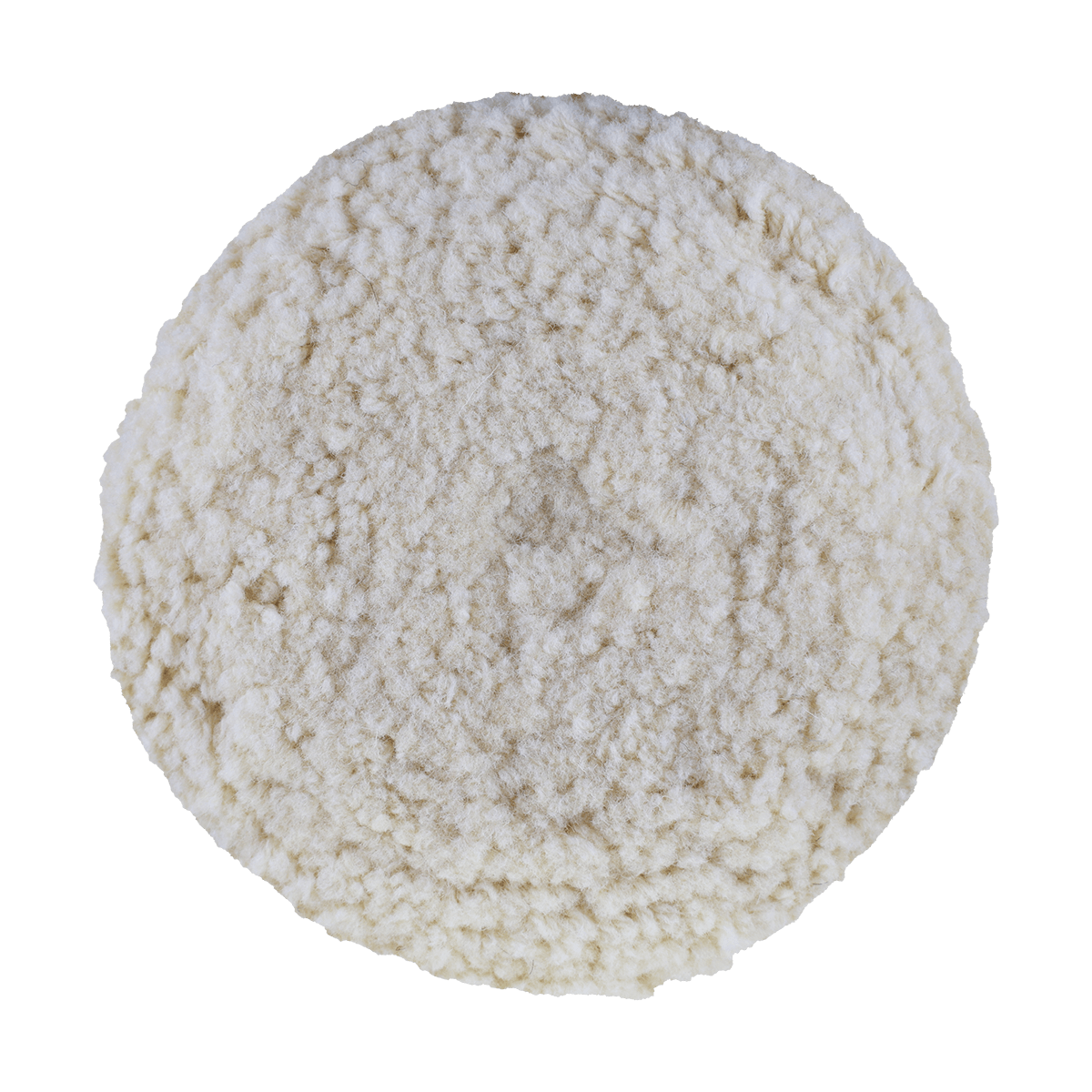 7502GT - 7.5" 100% Natural Wool (4 Ply Twist) Grip Wool Pad with Center Tee - Cutting