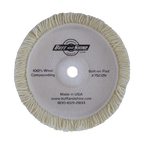 7502N - 7.5" 100% Natural Wool (4 Ply Twist) Bolt-On Wool Pad - Cutting