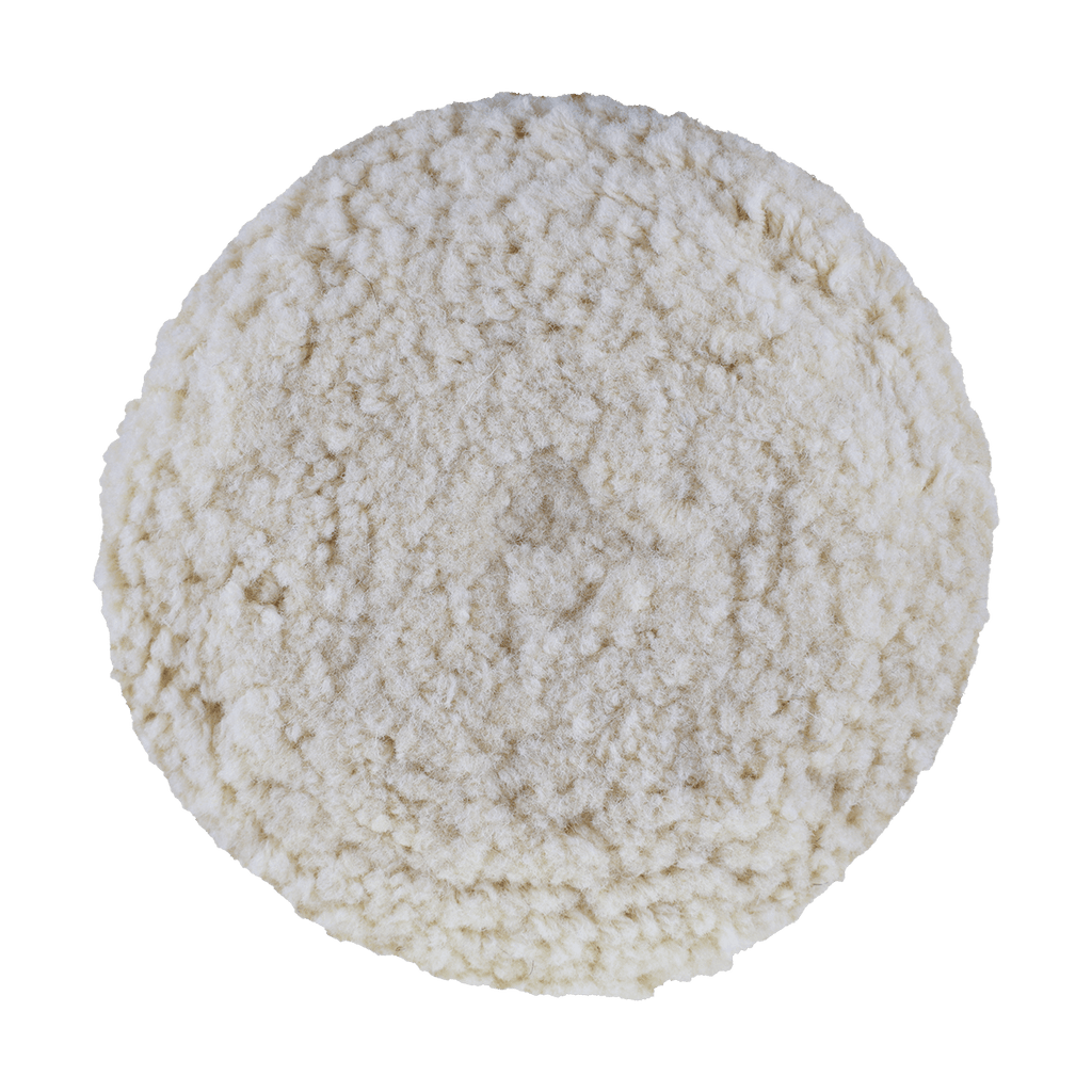 7503GT - 7.5" 100% Natural Wool (4 Ply Twist) Grip Wool Pad with Center Tee - Cutting
