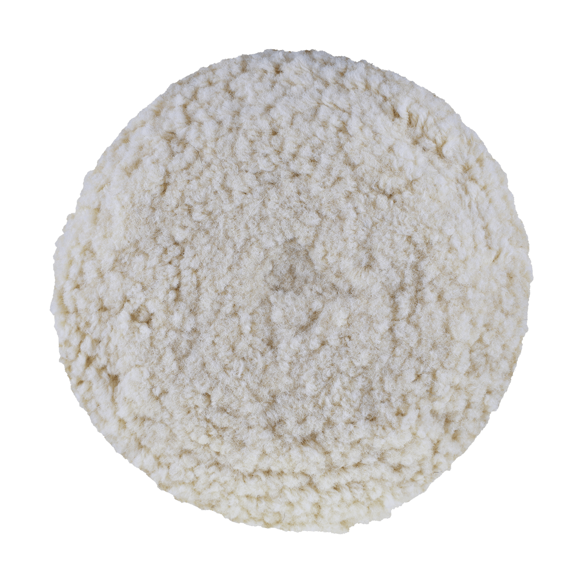 7503GT - 7.5" 100% Natural Wool (4 Ply Twist) Grip Wool Pad with Center Tee - Cutting