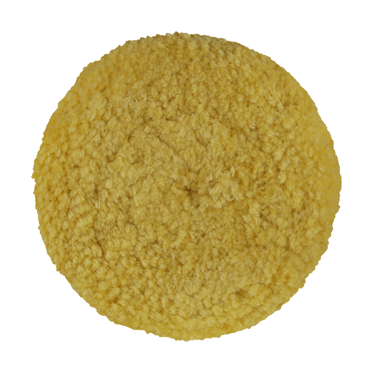 7503GY - 7.5" Yellow Wool Blend (4 Ply Twist) Grip Wool Pad - Polishing