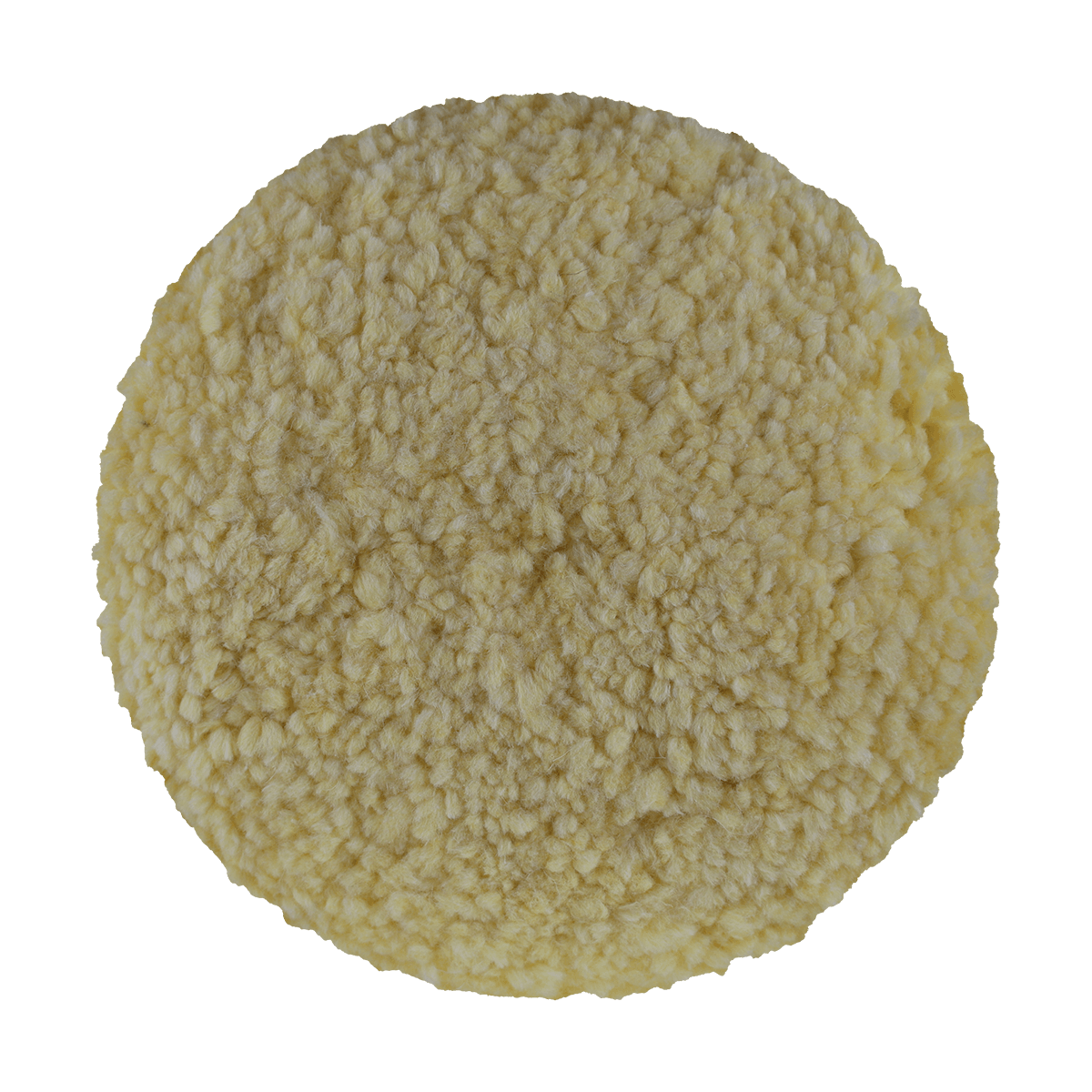 7503GYS - 7.5" Yellow Wool Blend (Single Ply) Grip Wool Pad - Soft Polishing