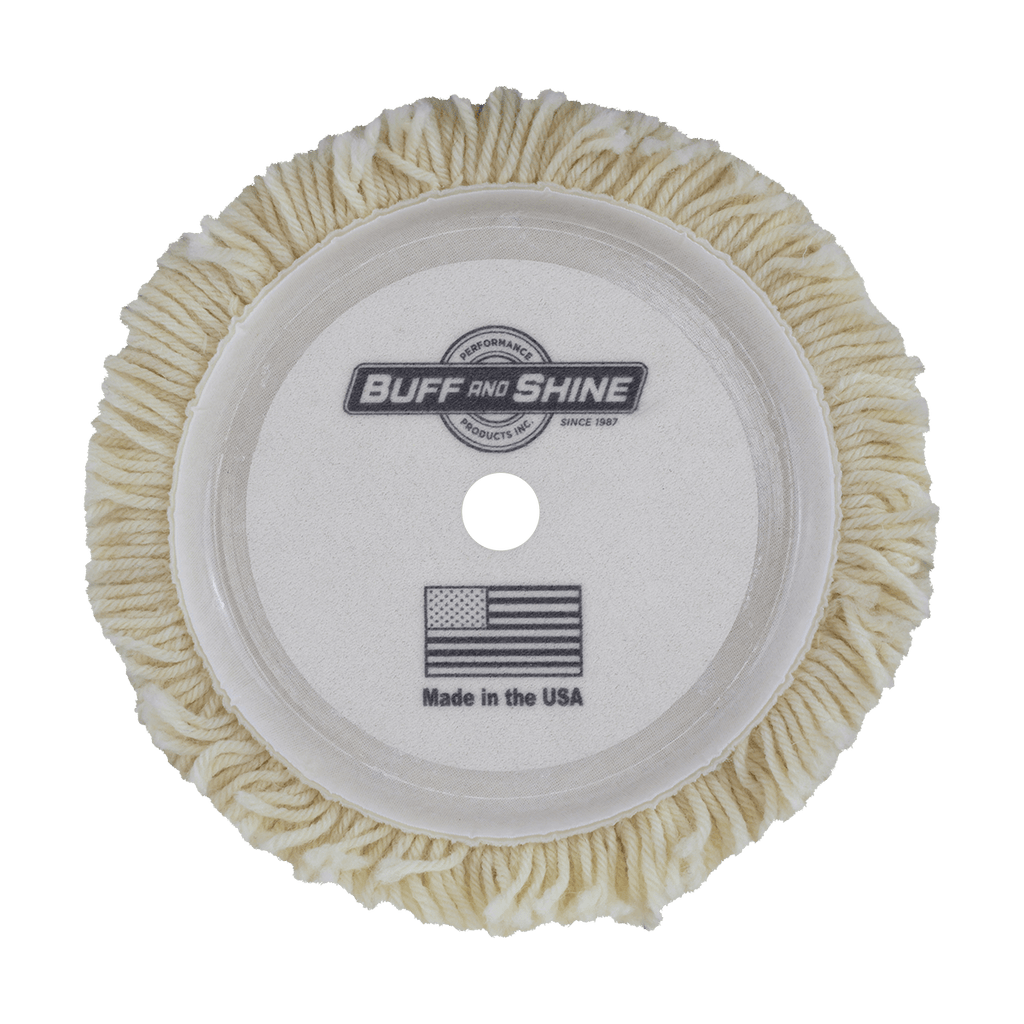 7503G - 7.5" 100% Natural Wool (4 Ply Twist) Grip Wool Pad - Cutting