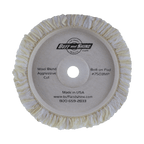 7503MP - 7.5" Blend & 100% Natural Wool (4 Ply Twist) Bolt-On Wool Pad - Heavy Cutting