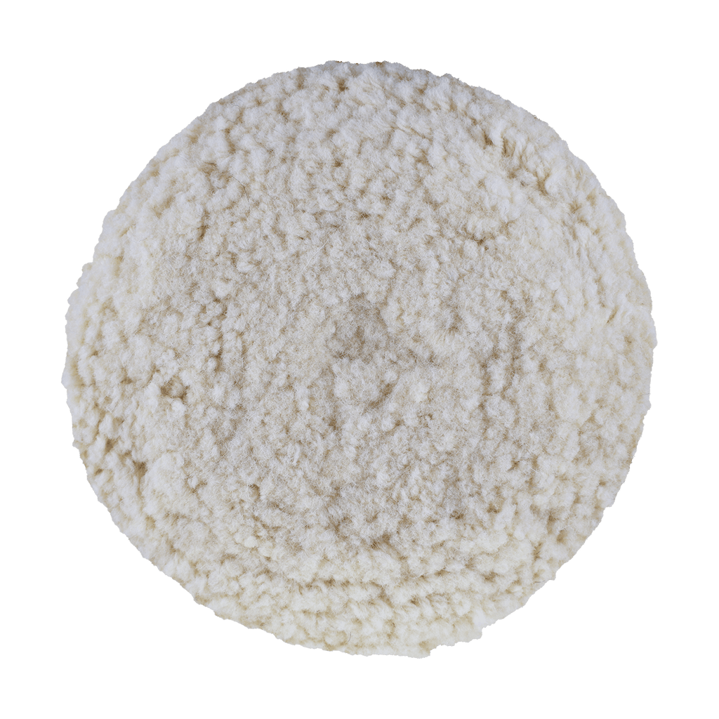 7504GT - 7.5" 100% Natural Wool (4 Ply Twist) Grip Wool Pad with Center Tee - Cutting