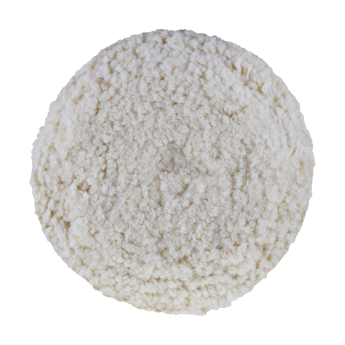7504GT - 7.5" 100% Natural Wool (4 Ply Twist) Grip Wool Pad with Center Tee - Cutting