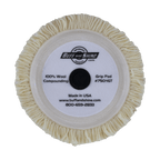 7504GT - 7.5" 100% Natural Wool (4 Ply Twist) Grip Wool Pad with Center Tee - Cutting