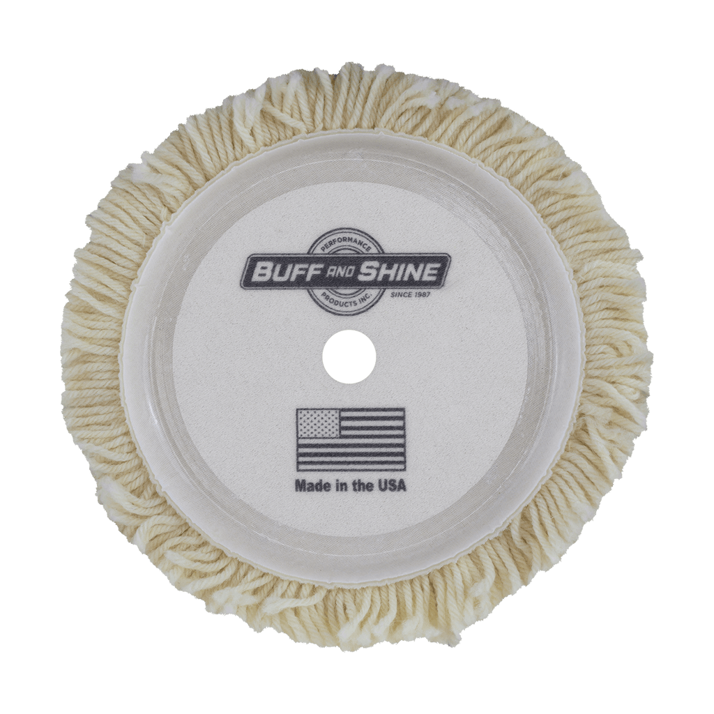 7504G - 7.5" 100% Natural Wool (4 Ply Twist) Grip Wool Pad - Cutting