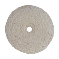 7504N - 7.5" 100% Natural Wool (4 Ply Twist) Bolt-On Wool Pad - Cutting
