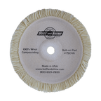 7504N - 7.5" 100% Natural Wool (4 Ply Twist) Bolt-On Wool Pad - Cutting