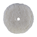 7510G - 7.5" White Knitted Wool Blend Grip Wool Pad - Finishing