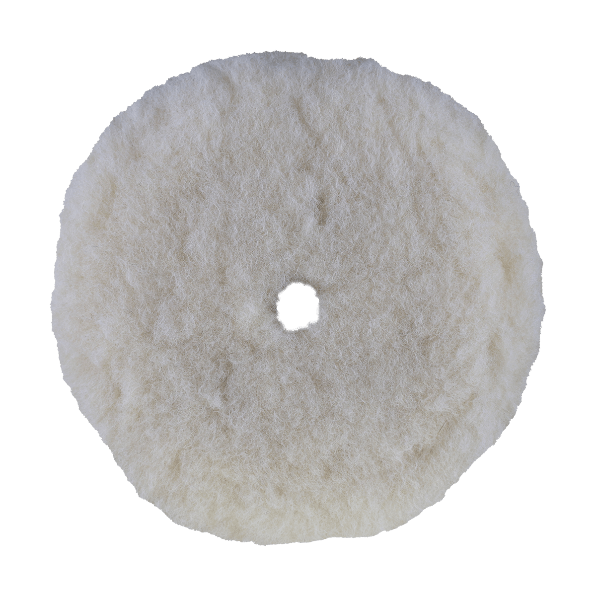 7510G - 7.5" White Knitted Wool Blend Grip Wool Pad - Finishing
