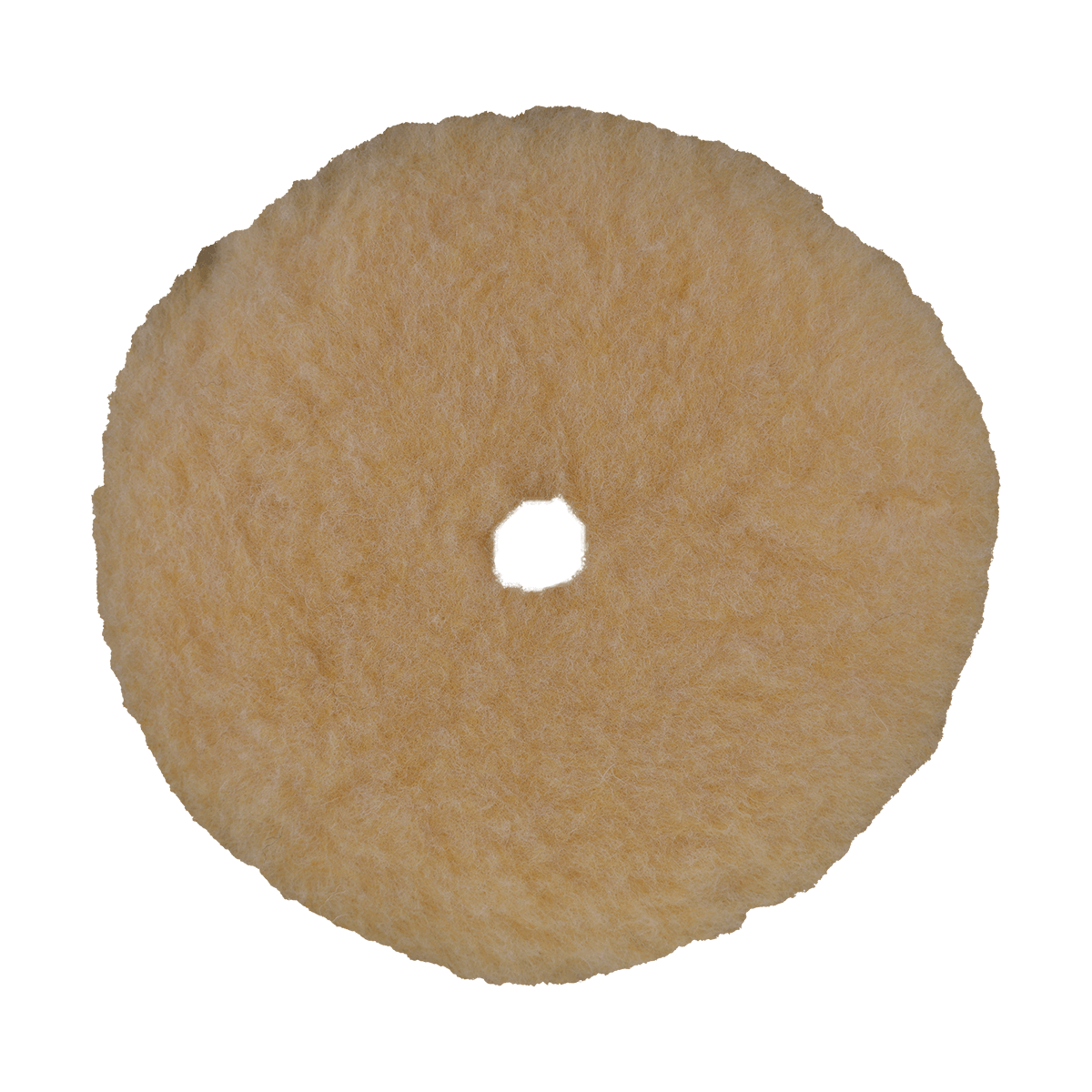 7550G - 7.5" Yellow Knitted Wool Blend Grip Wool Pad - Polishing