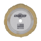 7550G - 7.5" Yellow Knitted Wool Blend Grip Wool Pad - Polishing