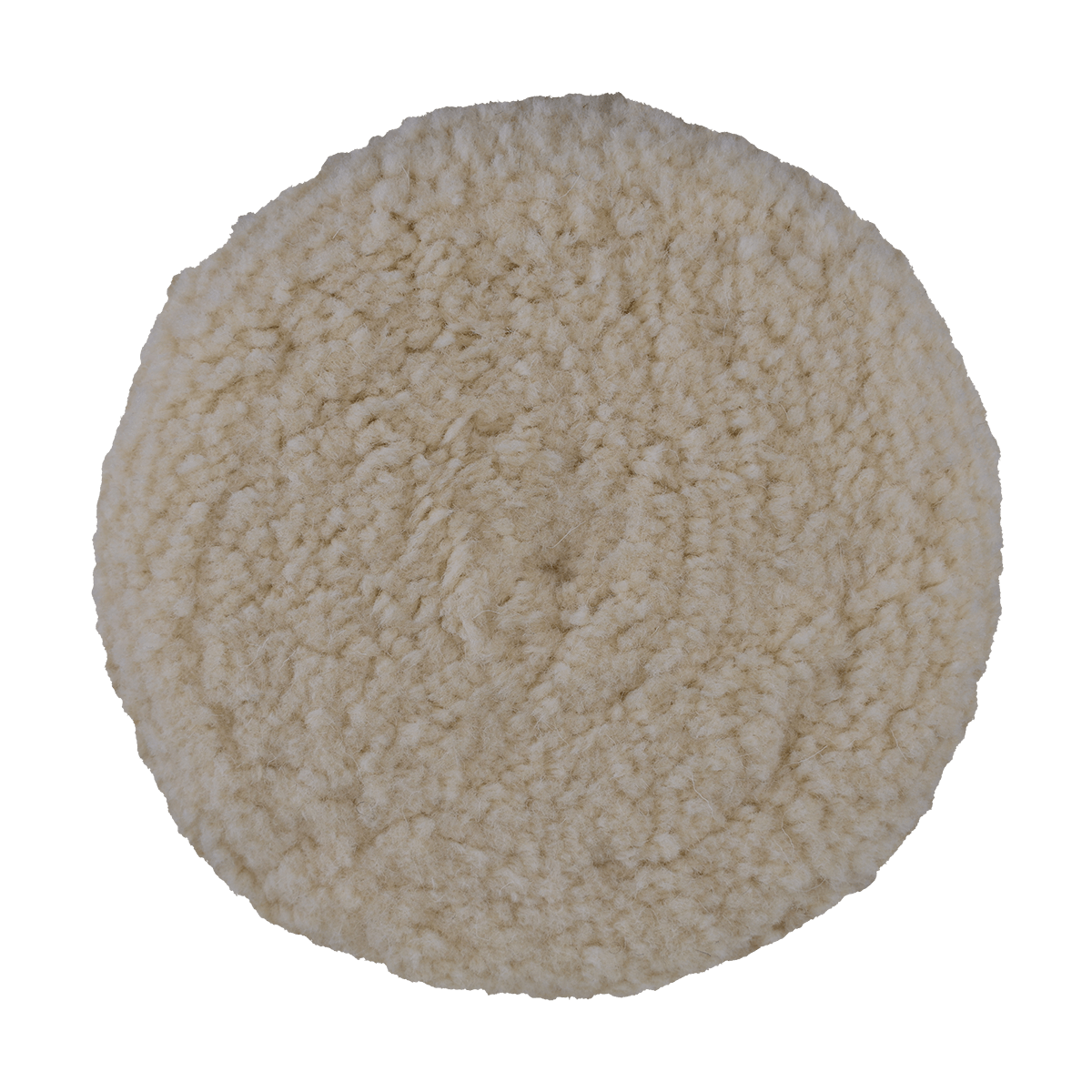 802N - 8" 100% Natural Wool (4 Ply Twist) Double Sided Wool Pad - Cutting