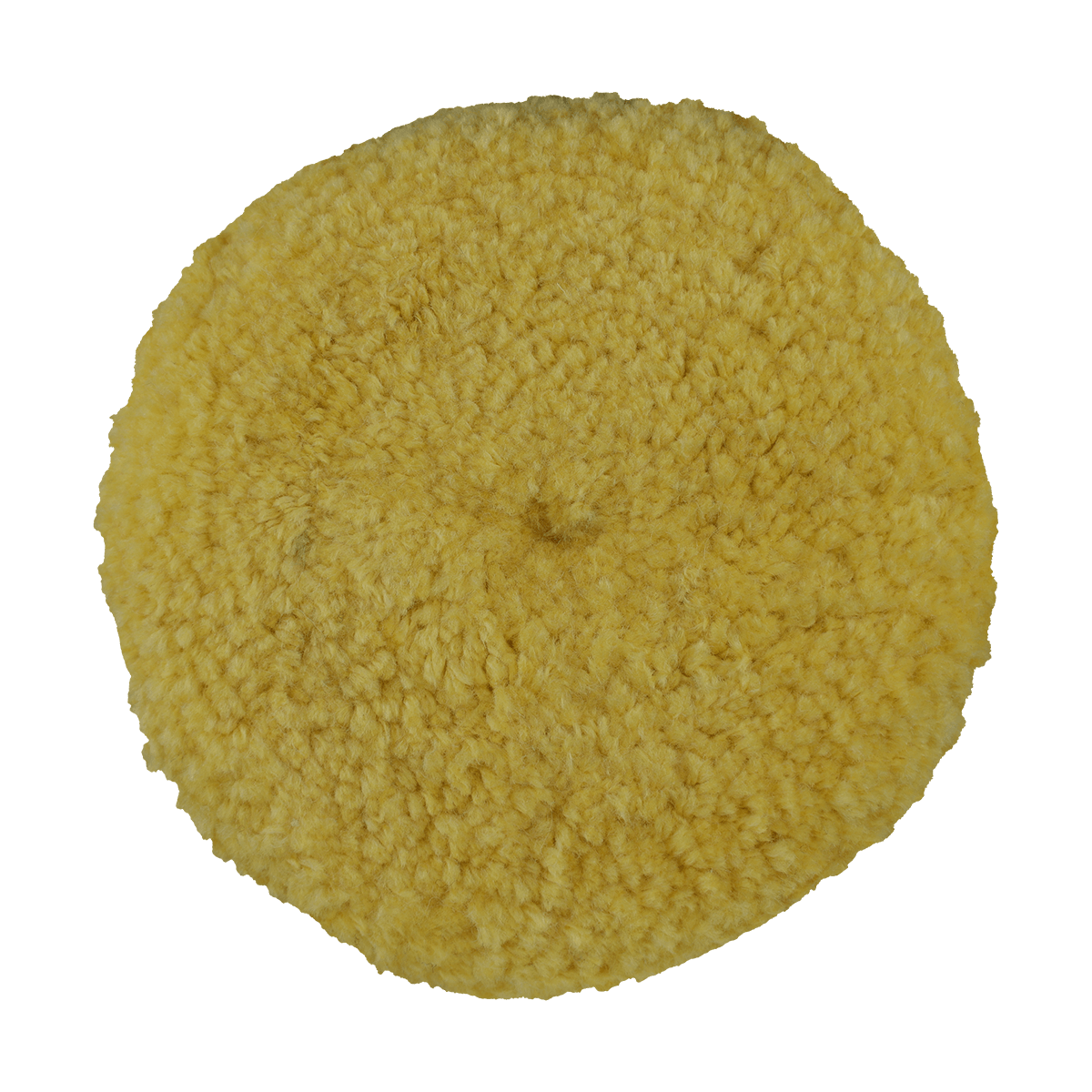 802Y - 8" Yellow Wool Blend (4 Ply Twist) Double Sided Wool Pad - Polishing
