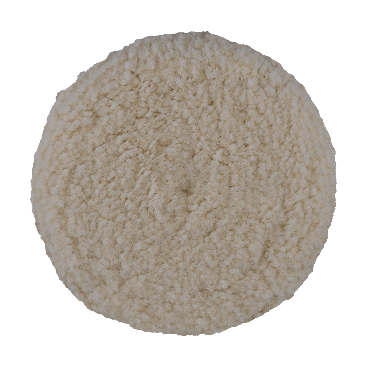803N - 8" 100% Natural Wool (4 Ply Twist) Double Sided Wool Pad - Cutting
