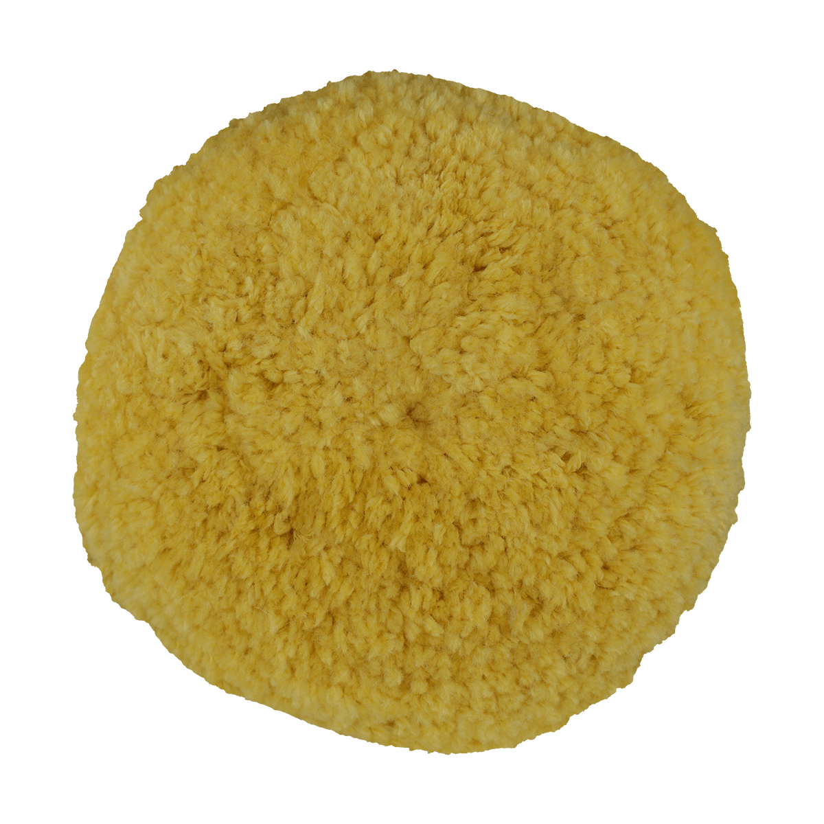 803NY - 8" 100% Natural Wool / Yellow Wool Blend (4 Ply Twist) Double Sided Wool Pad - Cutting/Polishing