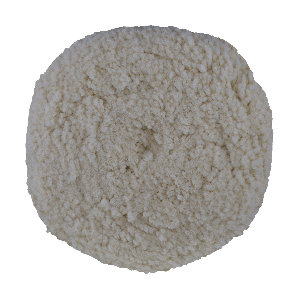 803NY - 8" 100% Natural Wool / Yellow Wool Blend (4 Ply Twist) Double Sided Wool Pad - Cutting/Polishing
