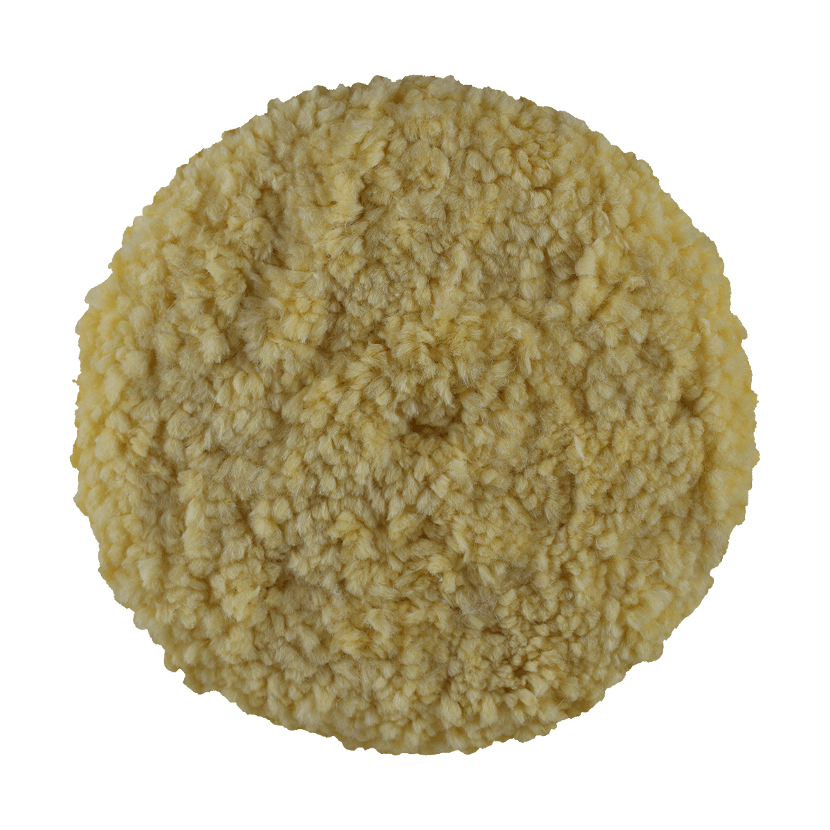 803YS - 8" Yellow Wool Blend (Single Ply) Double Sided Wool Pad - Soft Polishing
