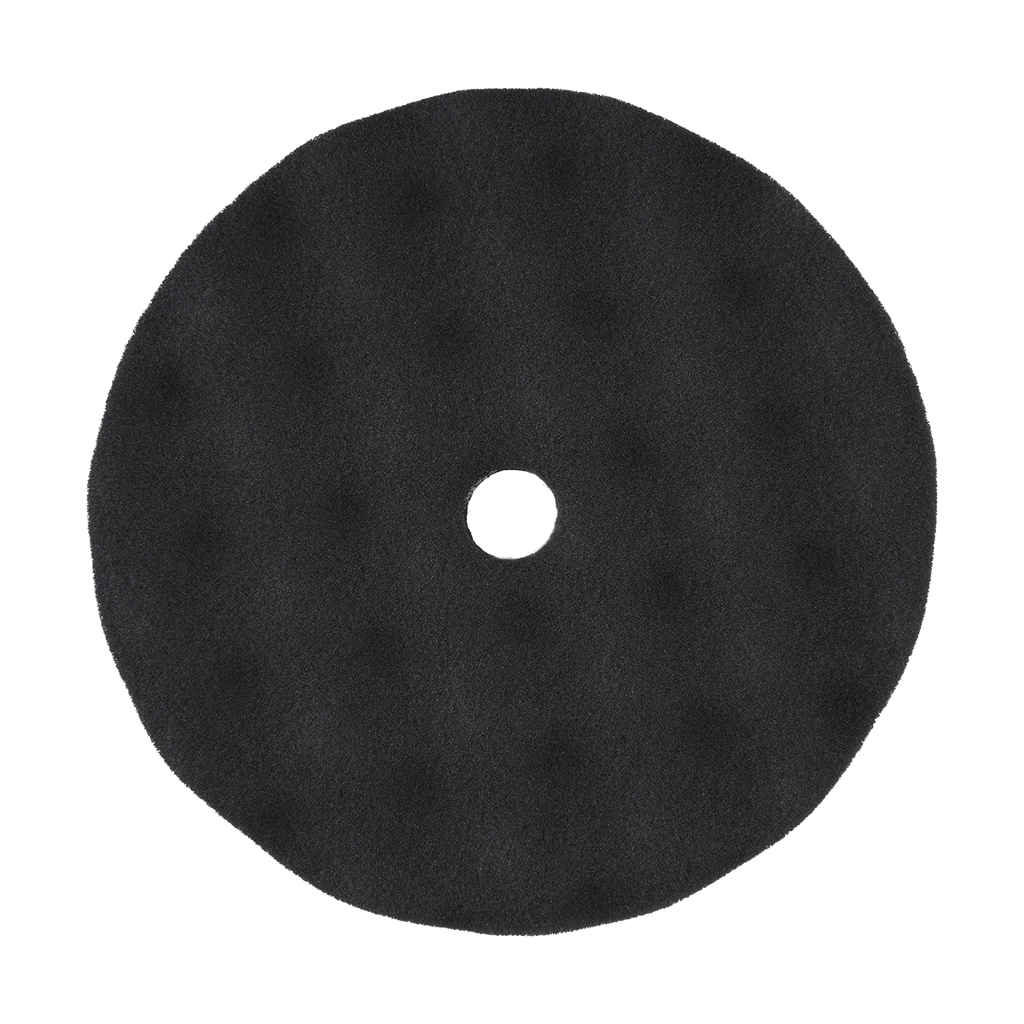 820FBW - 8" Black Soft Convoluted Foam Pad - Final Finishing