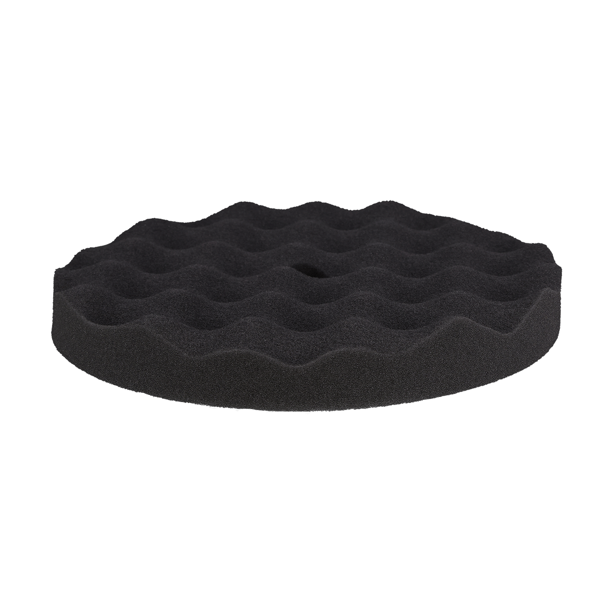 820FBW - 8" Black Soft Convoluted Foam Pad - Final Finishing