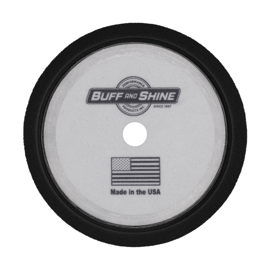 820WG - 8" Black Soft Convoluted Foam Pad - Final Finishing