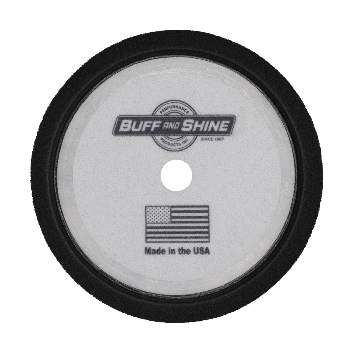820WG - 8" Black Soft Convoluted Foam Pad - Final Finishing