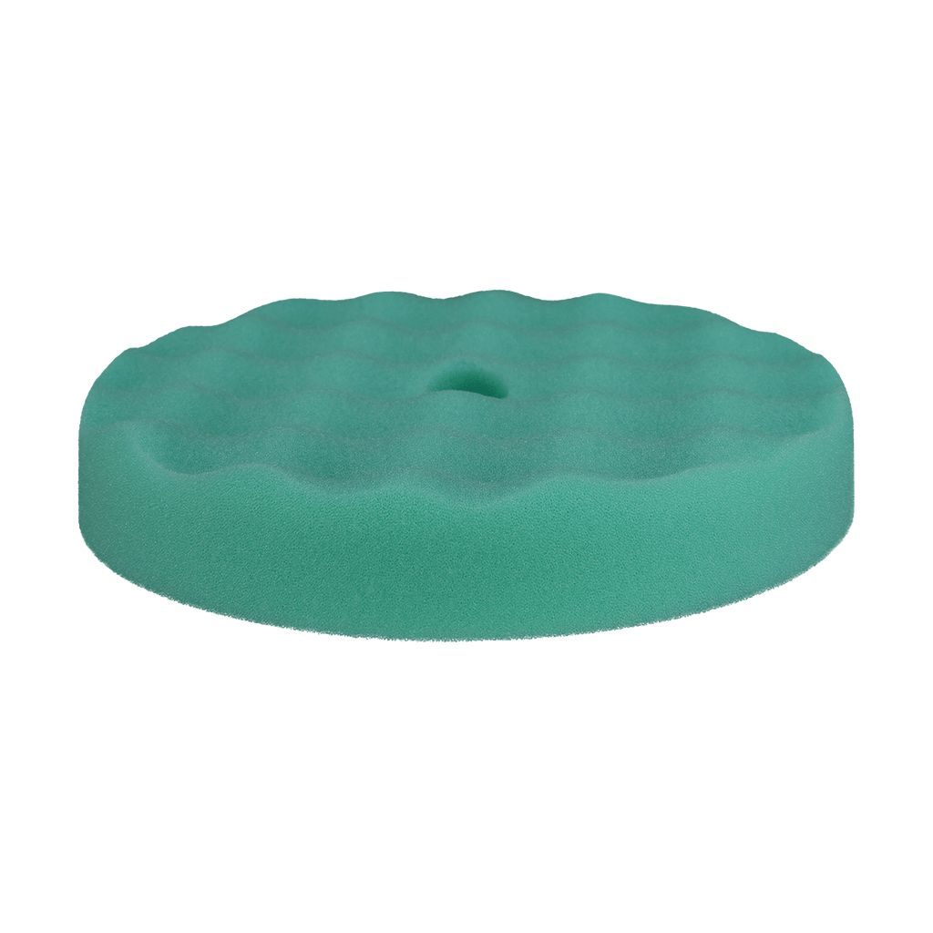 840WG - 8" Green Soft Convoluted Foam Pad - Medium Cut