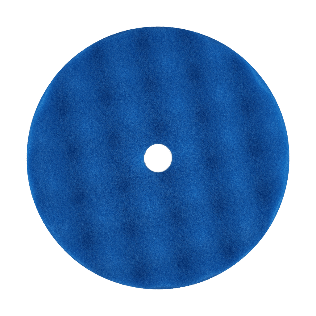 850WG - 8" Blue Soft Convoluted Foam Pad - Polishing