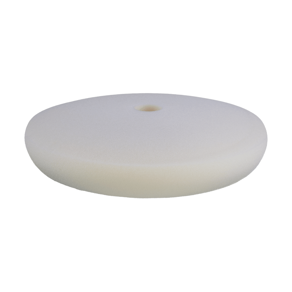 8529G - 8" White Soft Curved Edge Foam Pad - Final Finishing