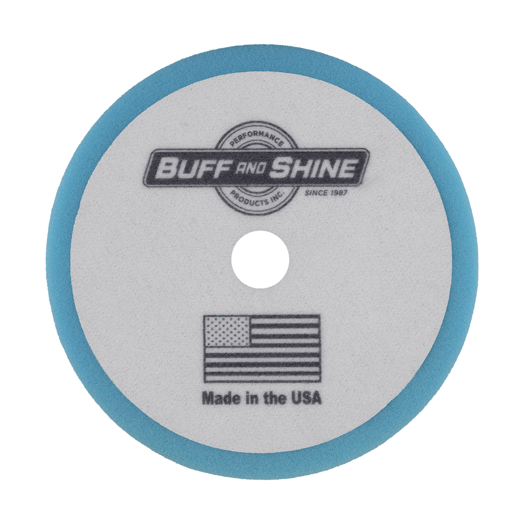 852FBW - 8" Baby Blue Soft Convoluted Foam Pad - Ultimate Finish