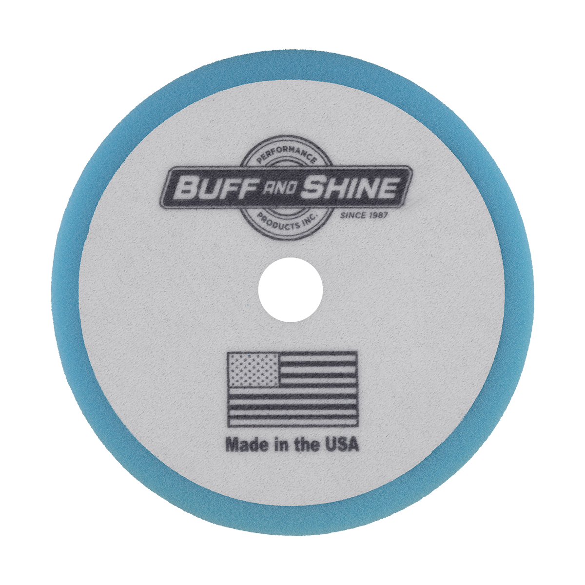 852FBW - 8" Baby Blue Soft Convoluted Foam Pad - Ultimate Finish