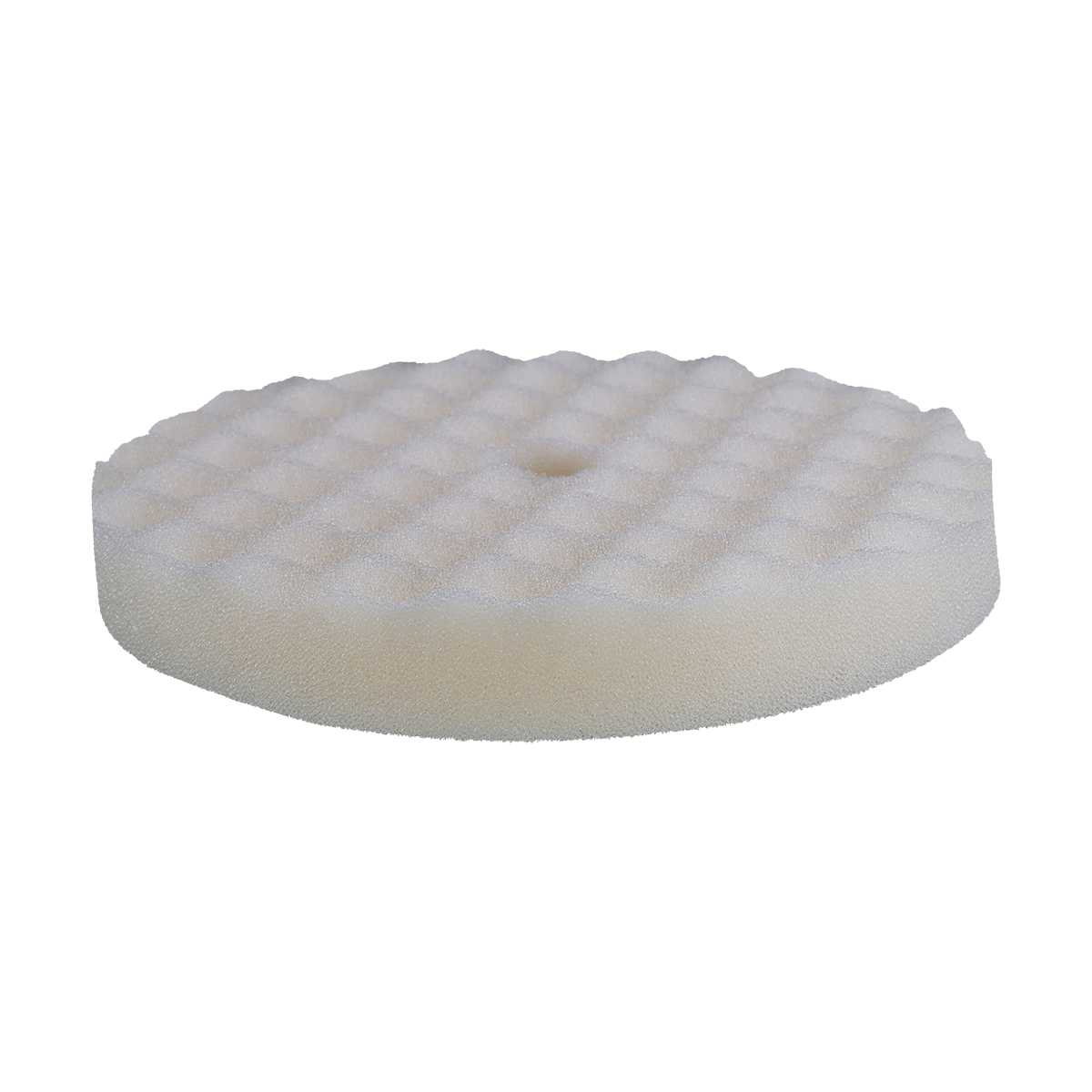 899FBMW - 8" White Coarse Mini Convoluted Foam Pad - Cutting