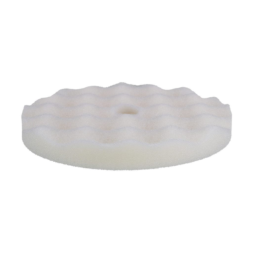 899FBW - 8" White Coarse Convoluted Foam Pad - Cutting