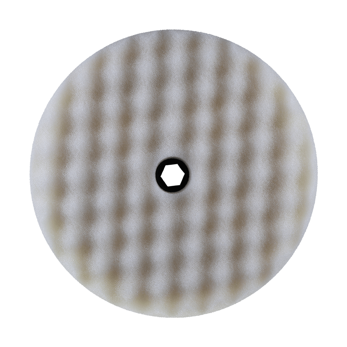 899SP - 8" White Coarse Foam Double Sided Snap Pad - Cutting