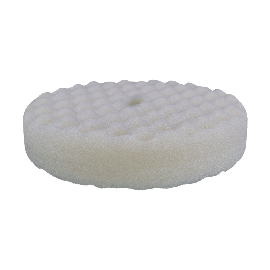 899SP - 8" White Coarse Foam Double Sided Snap Pad - Cutting