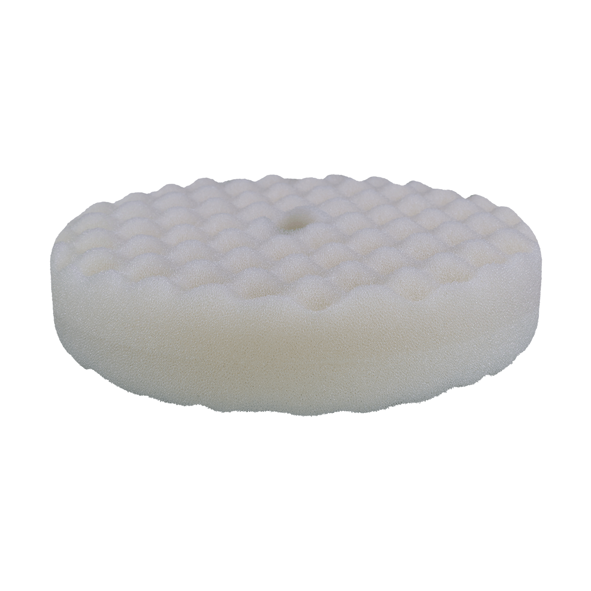 899SP - 8" White Coarse Foam Double Sided Snap Pad - Cutting