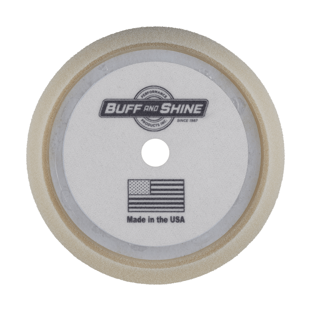 899WG - 8" White Coarse Convoluted Foam Pad - Cutting