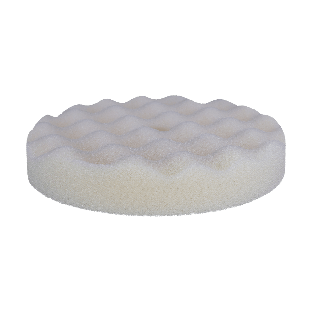 899WG - 8" White Coarse Convoluted Foam Pad - Cutting