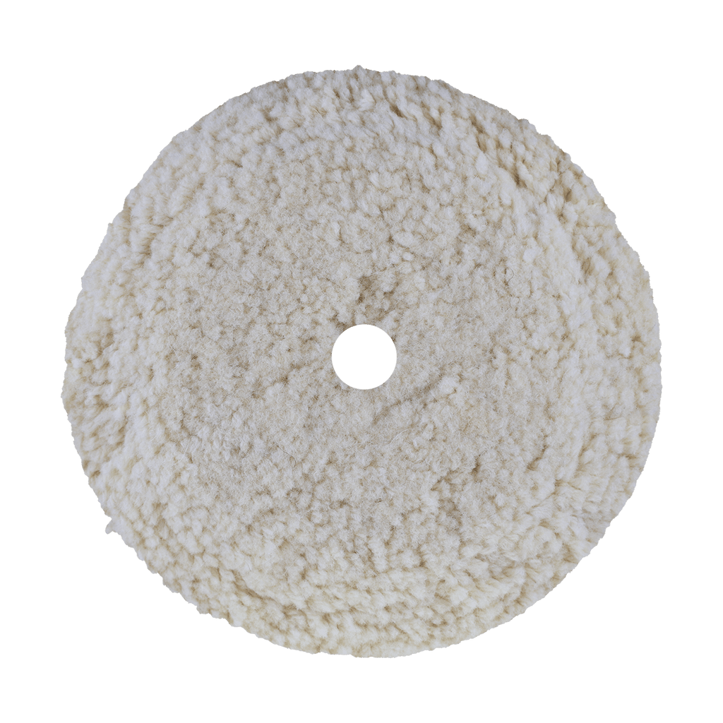 9003N - 9" 100% Natural Wool (4 Ply Twist) Bolt-On Wool Pad - Cutting