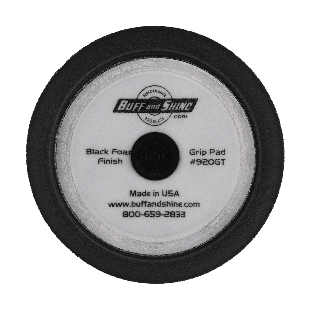 920GT - 9" Black Soft Contour Foam Pad - Final Finishing
