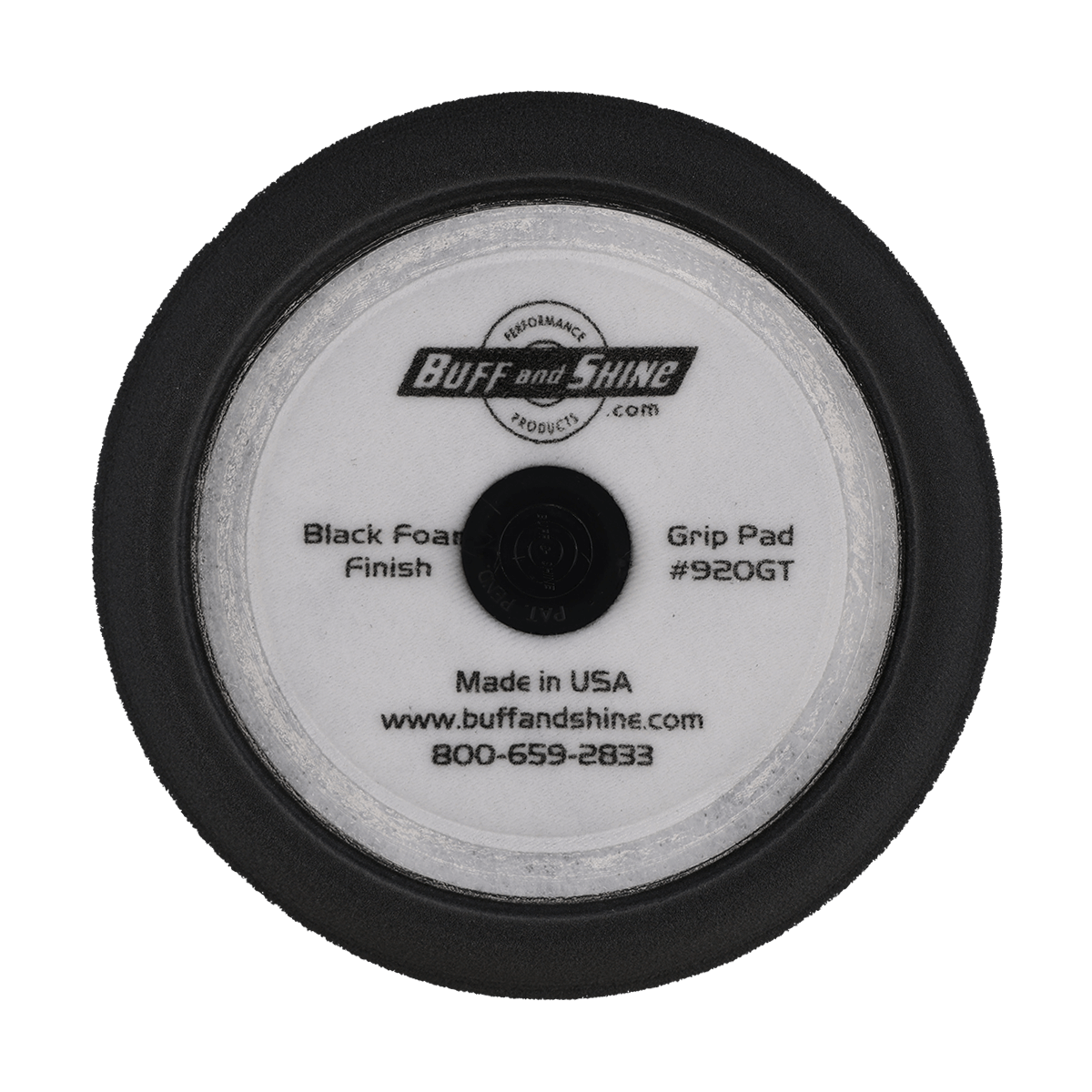 920GT - 9" Black Soft Contour Foam Pad - Final Finishing