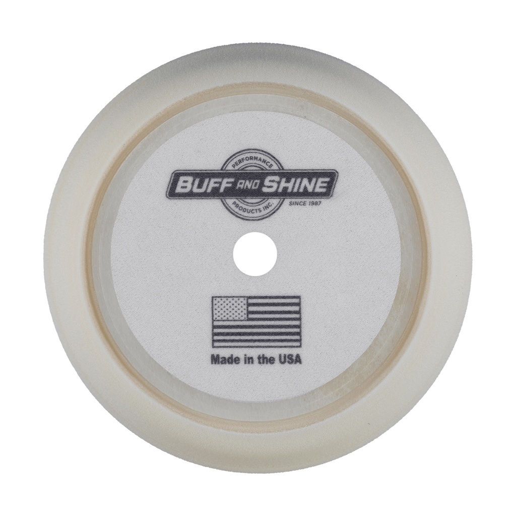 929G - 9" White Soft Contour Foam Pad - Final Finishing