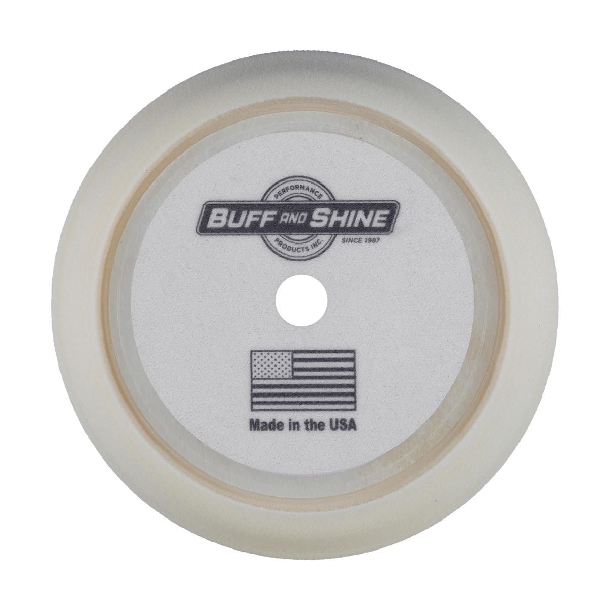 929G - 9" White Soft Contour Foam Pad - Final Finishing