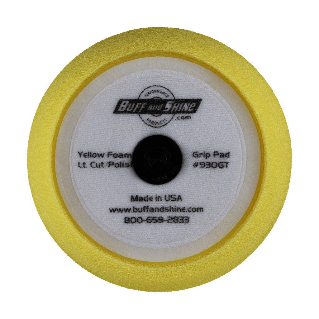 930GT - 9" Yellow Soft Contour Foam Pad - Cutting