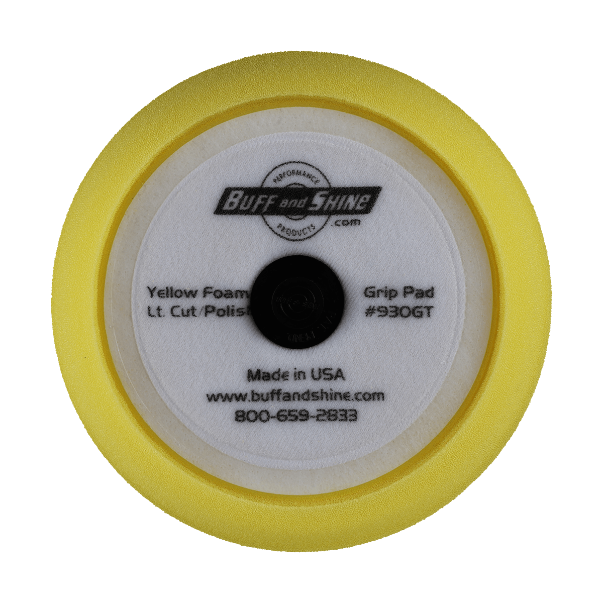 930GT - 9" Yellow Soft Contour Foam Pad - Cutting