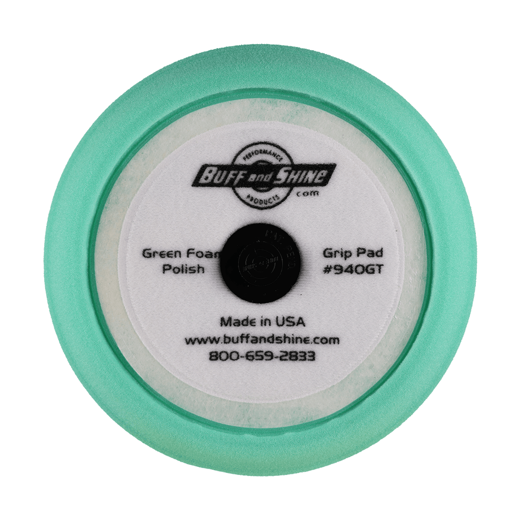 940GT - 9" Green Soft Contour Foam Pad - Medium Cut
